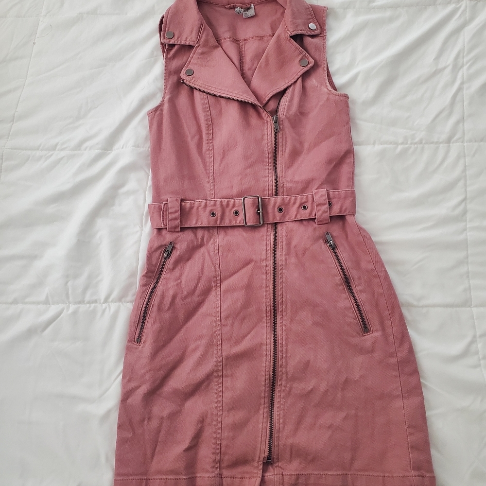 H&M Dusty Rose Jean Dress